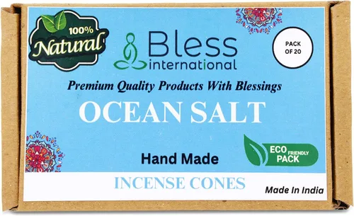 Miniatura 53 de Bless International Conos de incienso 100% naturales de lavanda hechos a mano, sumergidos a mano, libres de químicos orgánicos para purificación