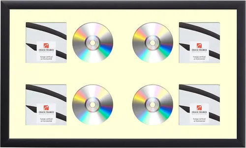 Miniatura 13 de Craig Frames paspartú para mostrar CD con marco negro de 1 pulgada