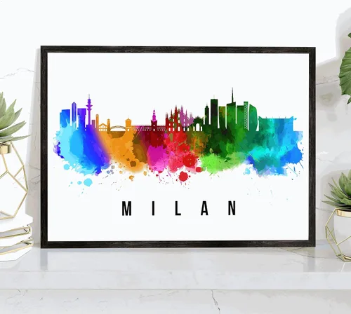 Miniatura 19 de Póster de Kazan Skyline Russia, pintura de paisaje urbano de Kazán, póster de Rusia, impresión de paisaje urbano de Kazán y monumentos, arte
