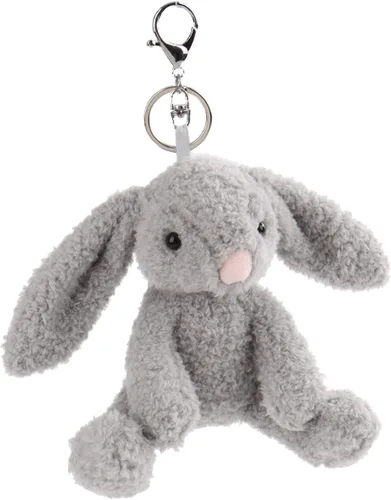 Miniatura 4 de Apricot Lamb Cute Toys - Llavero suave de peluche de conejo gris para bolsa de niños, bolso, mochila y bolso (6 pulgadas)