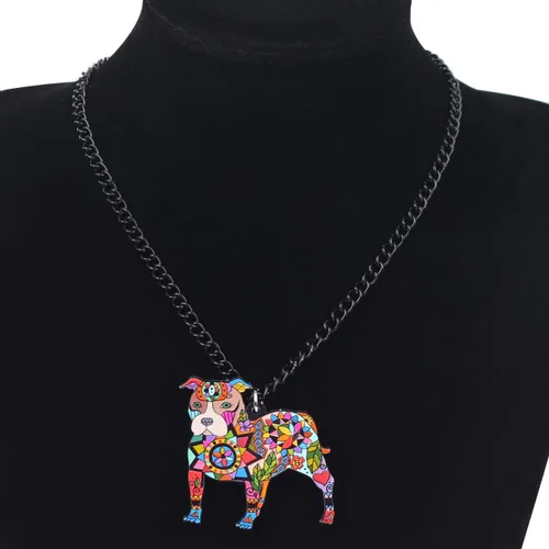 Miniatura 2 de DUOWEI Acrylic Dog Jewelry Sets Cute Pet Dog Gifts for Women Girls Dog Lovers