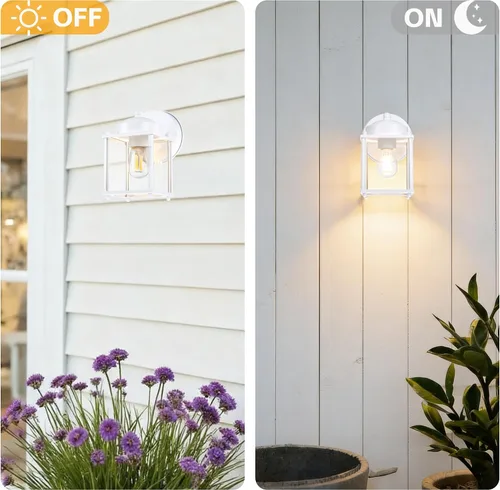 Miniatura 5 de LIT-PaTH Farol de pared para exteriores, lámpara de pared impermeable para exteriores, accesorio de iluminación con enchufe E26, luces exteriores