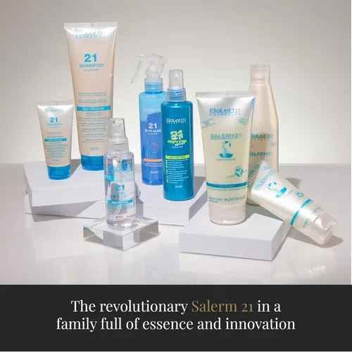 Miniatura 6 de SALERM - 21 Jazmín y Ámbar - 6.8 fl oz - Mascarilla y acondicionador sin enjuague - con Proteínas de Seda - Antiencrespamiento - Reparación