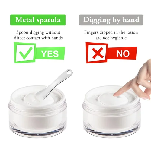 Miniatura 3 de Sibba 3 piezas de espátula facial, rodillo de ojos, rodillo de ojeras, herramienta para el cuidado de la piel, loción de crema facial, aplicador