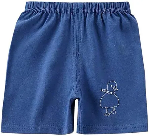 Miniatura 9 de Pantalones cortos de algodón con cintura elástica para niños pequeños, ropa de verano