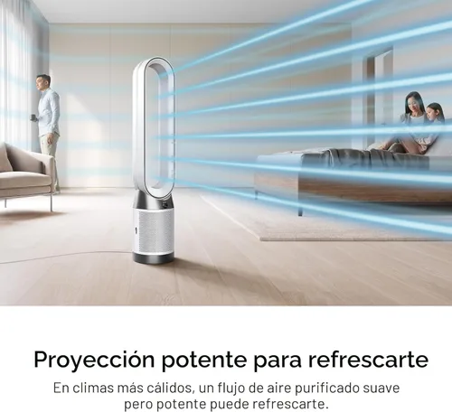 Miniatura 3 de Purificador de aire Dyson Pure Cool PC1, ventilador de torre con filtro HEPA, controlado por aplicación y control remoto, oscilación de 350°, 10