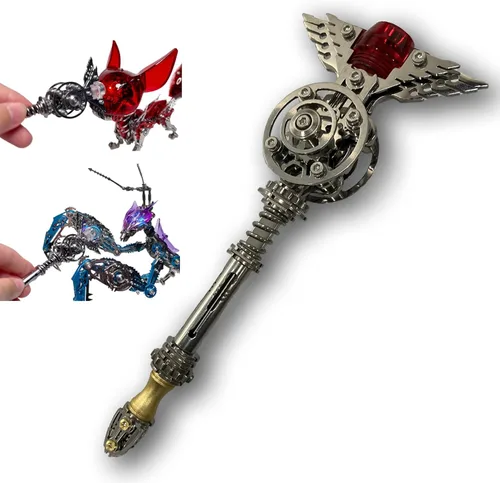 Miniatura 18 de Rompecabezas de metal 3D – Kit de modelo de dragón chino grande – Rompecabezas de metal mecánico – Adorno de escritorio de bricolaje – Rompecabezas
