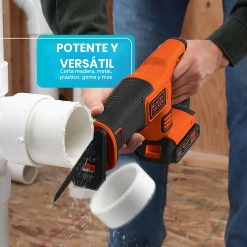 Miniatura 4 de BLACK+DECKER Kit de sierra recíproca inalámbrica de 20V MAX* (BDCR20C)