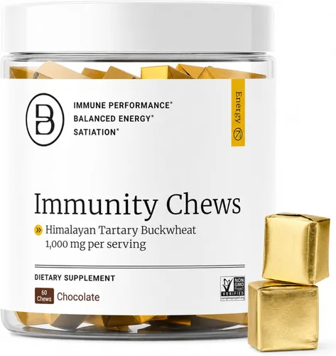 BIG BOLD HEALTH HTB Immunity Chews - Suplemento orgánico de trigo sarraceno tartario del Himalaya para apoyar la energía natural y la función