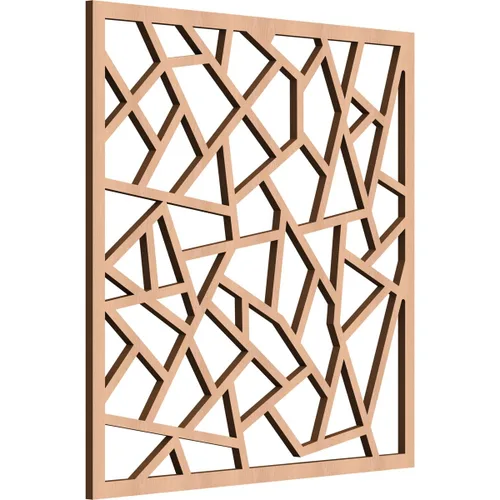 Miniatura 24 de 7 3/8 pulgadas de ancho x 7 3/8 pulgadas de alto x 3/8 pulgadas de alto, paneles de pared de madera con calado decorativo extra pequeño de Venecia