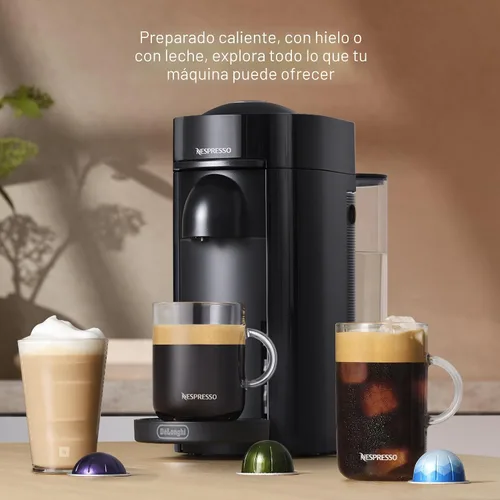 Miniatura 7 de Nespresso VertuoPlus - Máquina de café y espresso con espumador de leche de De'Longhi, negro mate Negro tinta
