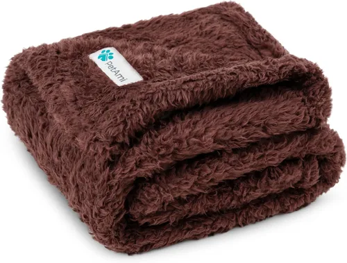 Miniatura 26 de PETAMI Manta de forro polar esponjoso para gatos y perros, gris, talla XL
