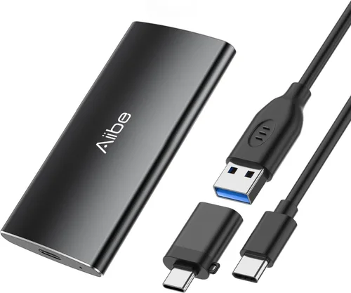Miniatura 8 de Aiibe 500GB Unidad de Estado Sólido Externa USB C SSD Portátil USB 3.2 Gen 2, Hasta 1050MB/s, SSD Externa 500GB Disco Duro Externo para iPhone