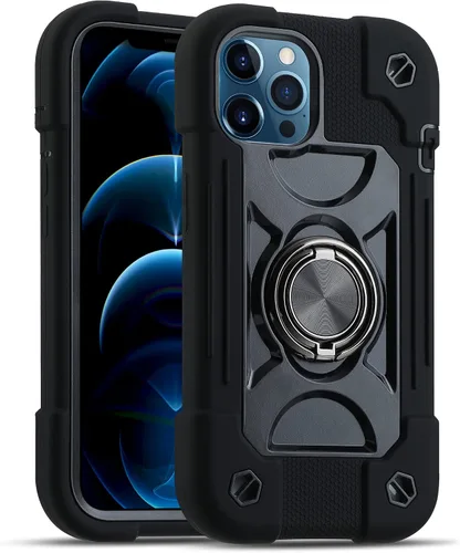 Miniatura 45 de MARKILL Funda compatible con iPhone Air de 6.5 pulgadas 2025 con soporte de anillo giratorio de 360 grados, protección contra caídas de grado