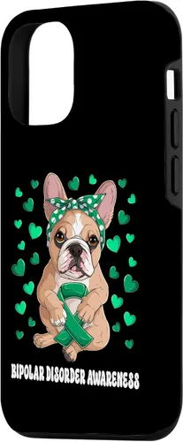 Miniatura 2 de Funda de concientización sobre el trastorno bipolar del guerrero superviviente de la cinta verde para iPhone 13 Pro