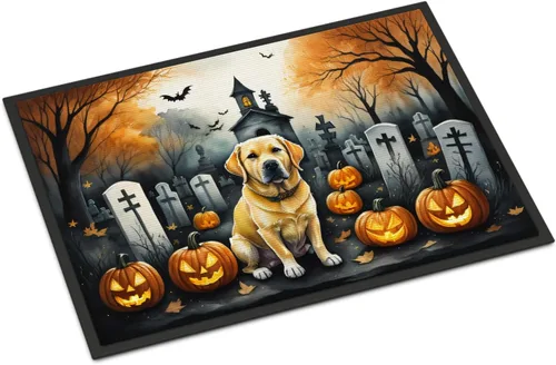 Miniatura 45 de Caroline's Treasures DAC2011MAT - Felpudo de Halloween espeluznante con diseño de Beagle, de 18 x 27 pulgadas, para interiores y exteriores