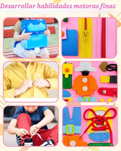 Miniatura 2 de Exorany Busy Board - Juguetes Montessori para niñas y niños pequeños, regalos de cumpleaños, juguetes sensoriales para niños pequeños, juguete