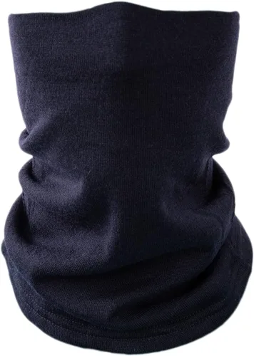 Villand Polaina de cuello 100% lana merino para hombres y mujeres, calentador de cuello de doble capa sin costuras para deportes de invierno con