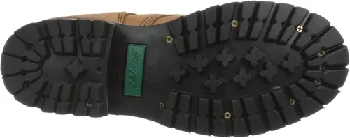 Miniatura 7 de Ad Tec Botas de madera para mujer de 9 pulgadas, cuero loco, punta de seguridad suave y lisa con suela de lengüeta resistente al aceite, Beige