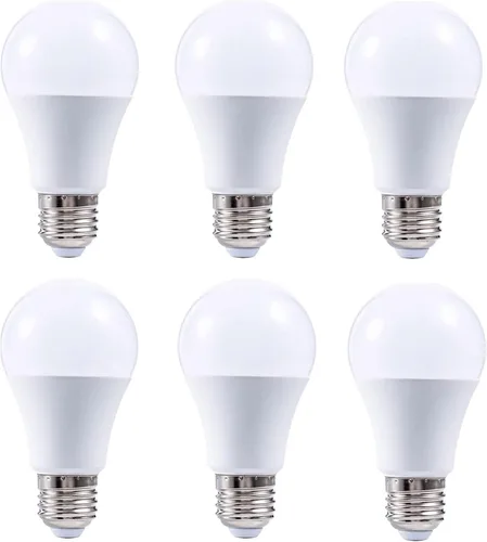 Bombilla A60 de 3 W, 4000 K, color blanco natural, ahorro de energía, 200 lúmenes, base E26, no regulable, para decoración de patio interior y