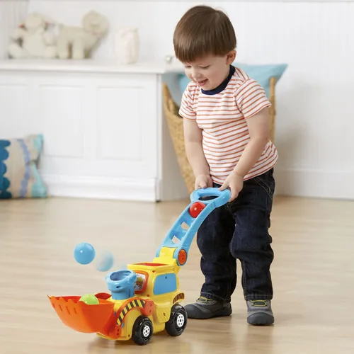 Miniatura 8 de VTech Pop-a-Balls Push & Pop Bulldozer, Amarillo