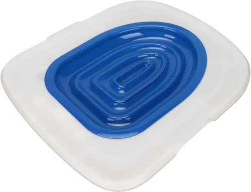 Miniatura 4 de Kit profesional de entrenamiento de inodoro para gatos, sistema universal de bandeja de arena reutilizable para gatos para limpieza de mascotas Azul