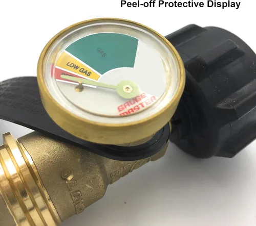 Miniatura 4 de Gauge Master Premium medidor de gas de propano, adaptador cilíndrico de indicador del nivel de gas, apto para todas las parrillas para asado, cámper