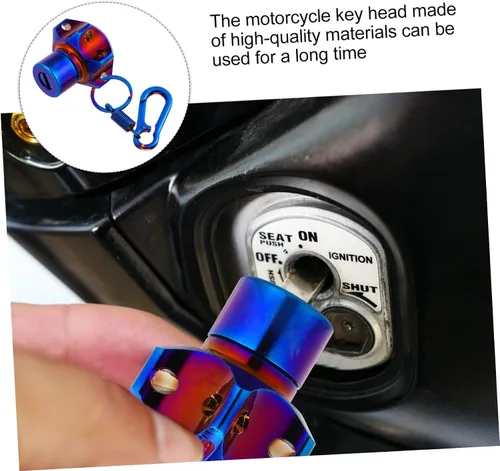 Miniatura 4 de WOONEKY Concha de Llave Modificada Accesorios De Motocicleta Funda de Llave de Motocicleta Concha con Llave de Seguridad Motocicleta Cabeza de Llave