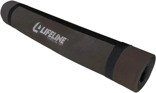 Miniatura 2 de Lifeline Fitness Premium - Tapete de yoga de gamuza de alta densidad para el hogar, tapete de entrenamiento ligero con correa de transporte, tapete