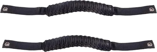Miniatura 7 de Manijas de Agarre para Barra Antivuelco de Paracord para Accesorios Ford Bronco 2021 2022 2023 2024 2025 2 Puertas 4 Puertas, Paquete de 4 (Negro)