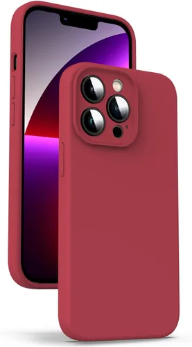 Miniatura 125 de Supdeal Funda de silicona líquida para iPhone 12 Pro Max, [protección de cámara] [antihuellas dactilares] [carga inalámbrica] Funda protectora de 4