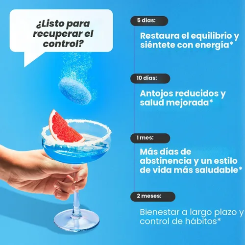 Miniatura 7 de Suplemento AntiAnsias de NoMoreDrinks Desintoxicación del Hígado y Combate de Ansias Apoyo Energético Bebida de Reemplazo de Alcohol