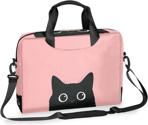 Miniatura 20 de Bonita bolsa de hombro para computadora portátil para mujeres y hombres, bolsa para computadora portátil, funda para laptop, maletín de transporte
