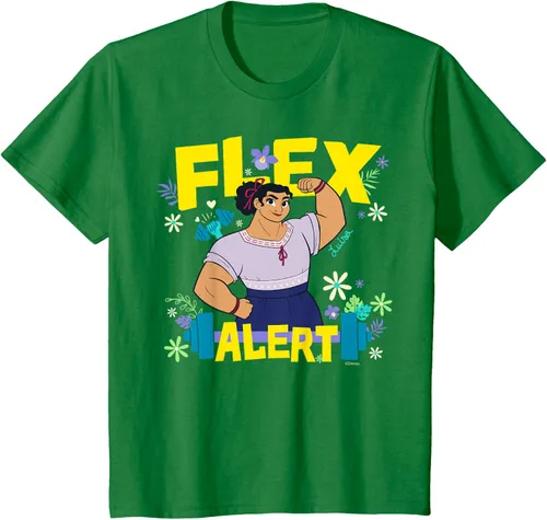 Miniatura 44 de Disney Encanto Luisa Madrigal Flex Alert Camiseta, Negro