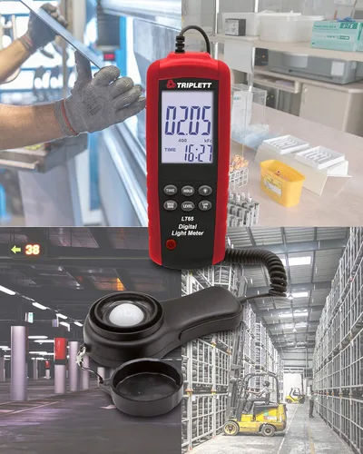 Miniatura 4 de Triplett LT65 Medidor de Iluminancia/Luz Digital hasta 400,000 Lux / 40,000 Fc con Certificado de Trazabilidad a NIST