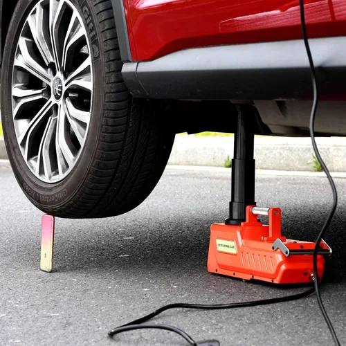 Miniatura 6 de E-HEELP Gato eléctrico para auto de 15 toneladas, gato hidráulico eléctrico de 12 V CC de servicio pesado con luz LED para RV, sedán, furgoneta