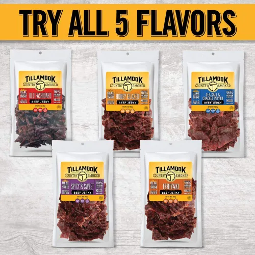 Miniatura 3 de Tillamook Country Smoker Carne Seca de Res Ahumada con Madera Dura Real, Glaseada con Miel, 10 Onzas