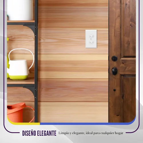 Miniatura 7 de ENERLITES - Kit de placas de pared doble, cubiertas de tomacorriente, tamaño estándar, 1 cuadrilla, 4.50 pulgadas x 2.76 pulgadas, policarbonato