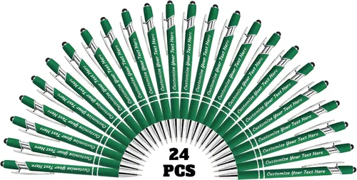 Miniatura 49 de 12 bolígrafos personalizados a granel, bolígrafos personalizados con grabado personalizado con nombre o texto, regalo ideal de aniversario