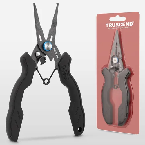 Miniatura 2 de TRUSCEND - Alicates de pesca con cerradura prácticos con mango ergonómico innovador, herramienta de pesca resistente a la corrosión del agua salada