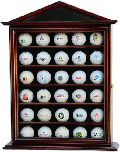 30 Golf Ball Designer Vitrina Gabinete (Cereza)