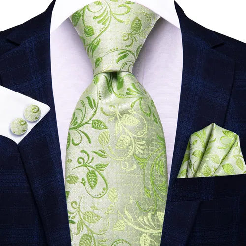 Miniatura 246 de Hi-Tie Corbatas de seda para hombre, diseño de cachemira a rayas, con bolsillo, gemelos cuadrados, conjunto formal de negocios
