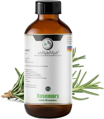 Aceite esencial de romero | Aceite esencial 100% puro y vegano | Aceite esencial difusor para el hogar para aromaterapia, perfecto para el cuidado