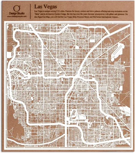 Miniatura 23 de O3 Design Studio Aberdeen - Mapa de papel cortado en papel blanco de 12 x 12 pulgadas