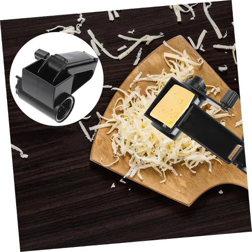 Miniatura 6 de Uonlytech Rallador giratorio de queso, manual de mano, triturador de acero inoxidable para queso duro, nueces de chocolate, mango de fácil agarre