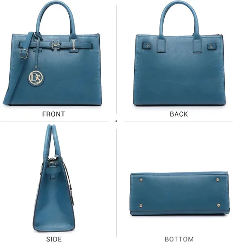 Miniatura 3 de Dasein Bolsos de mano con correa larga para mujer, con asa superior, con correa larga