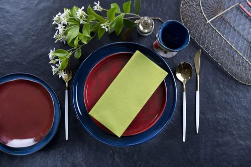 Miniatura 4 de Kiwi - Servilletas de papel verde Tela desechable de lino como servilletas de cena Toallas de mano Toallas de mano Servilletas de papel