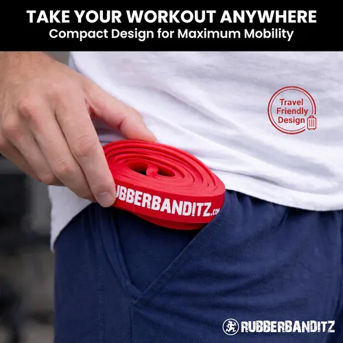 Miniatura 4 de Rubberbanditz Bandas extra gruesas para glúteos y piernas, mini bucle para caderas, muslos, glúteos, abdominales, bandas de resistencia de cadera