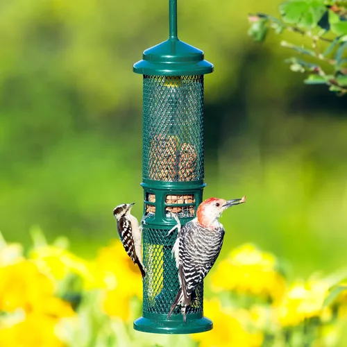 Miniatura 4 de Comedero para Nueces Squirrel Buster - Comedero para Pájaros a Prueba de Ardillas para Nueces y Frutas, Dos Mallas