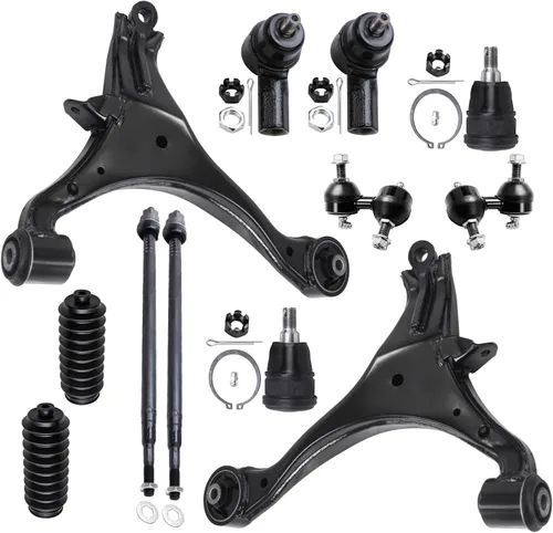 Miniatura 93 de Detroit Axle - Kit de extremo delantero para Ford 1998-2001 Explorer Mercury Mountaineer, 4 barras estabilizadoras delanteras y traseras, 2 brazos